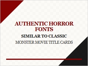 Classic Monster Movie Title Fonts for Authentic Horror